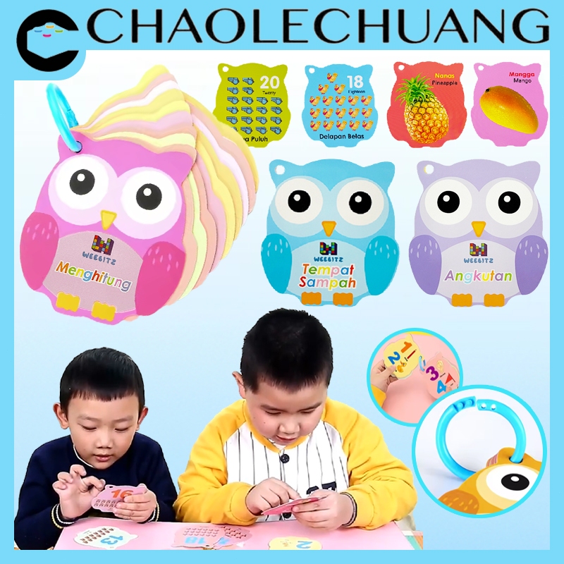 Jual CHAOLECHUANG Flash card Edukasi Anak – Kartu Pintar Balita Belajar ...