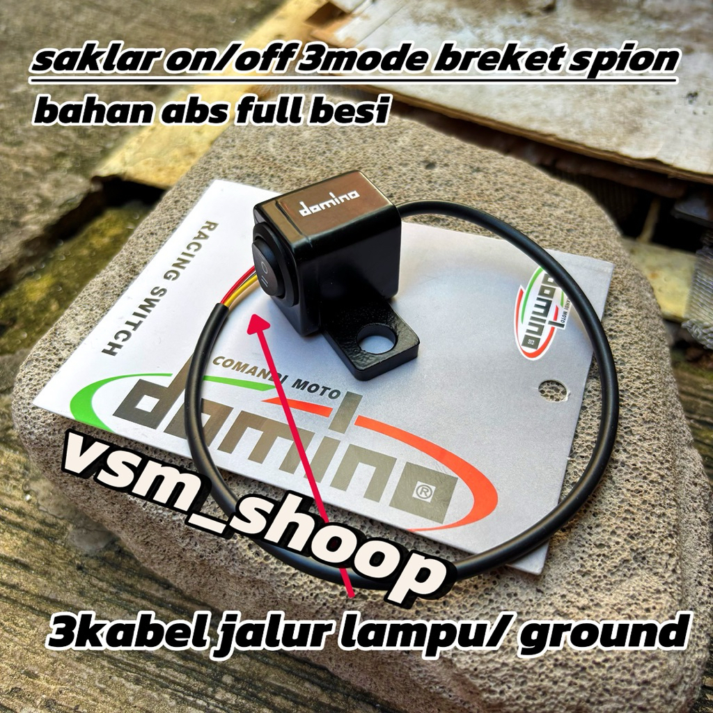 Jual Saklar on/off 3mode universal bahan abs full besi saklar on/off ...