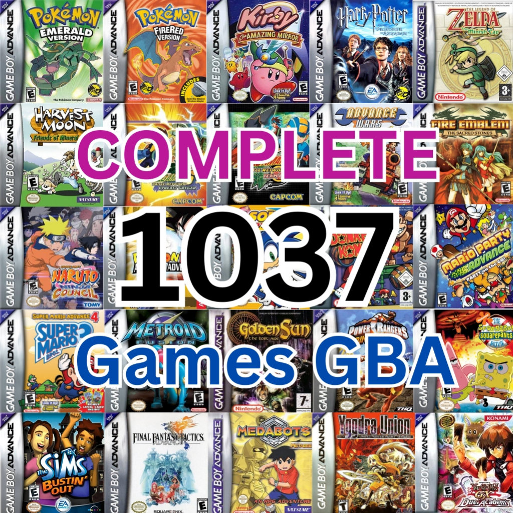 Jual 1037 Game Nintendo GBA Gameboy Advance COMPLETE (Bisa dimain di ...