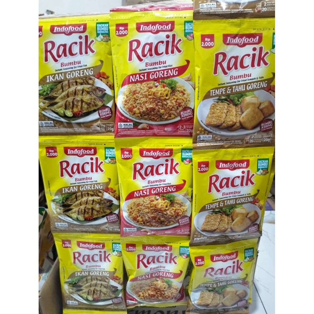 Jual 1 RENCENG (10 SACHET) - BUMBU RACIK INDOFOOD / BUMBU RACIK IKAN