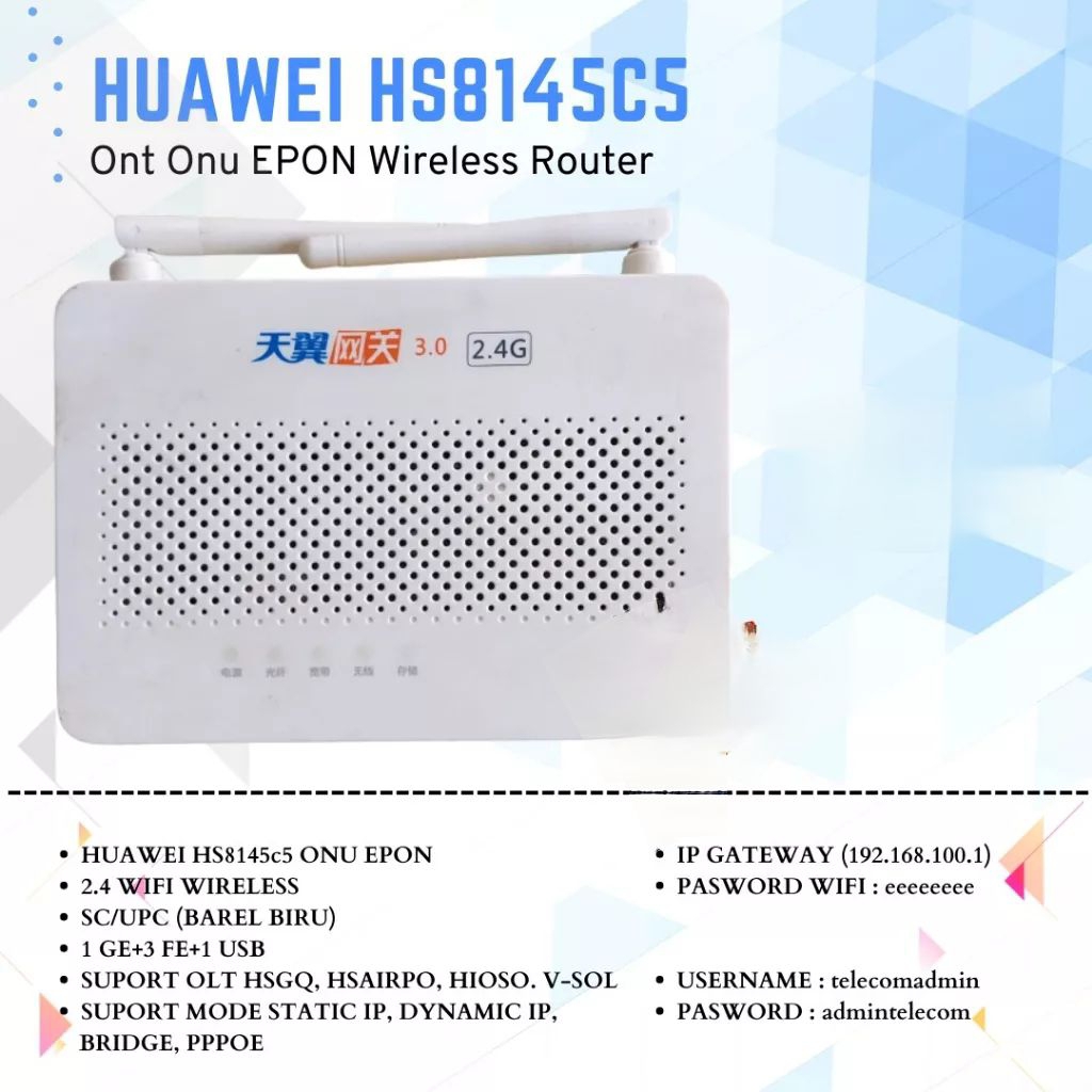 Jual Huawei HS8145C5 ONT Epon Wifi Router Second | Shopee Indonesia