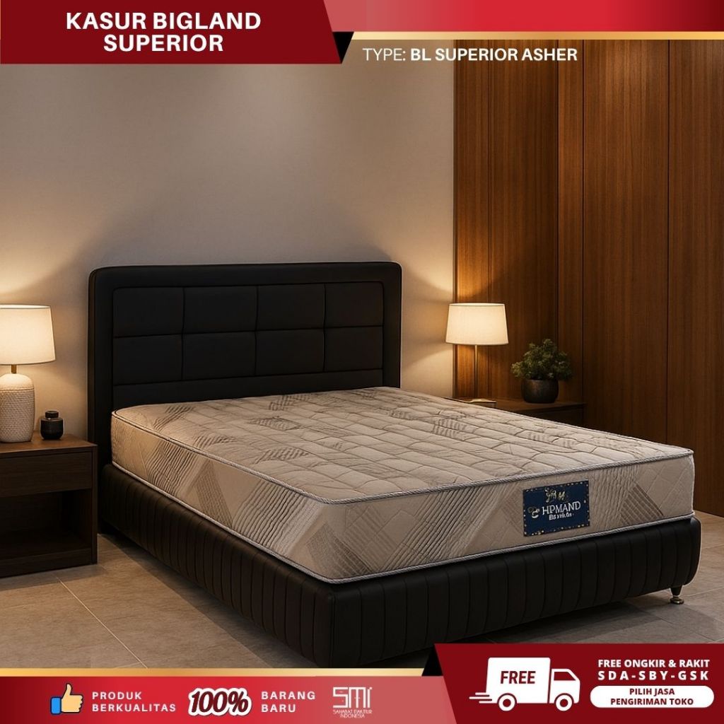 Jual Kasur Springbed BL Superior Asher (Mattress Only) / Kasur Bigland ...