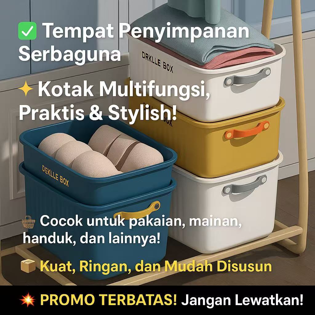 Jual Kotak Penyimpanan Serbaguna Plastik – Box Organizer Pakaian ...
