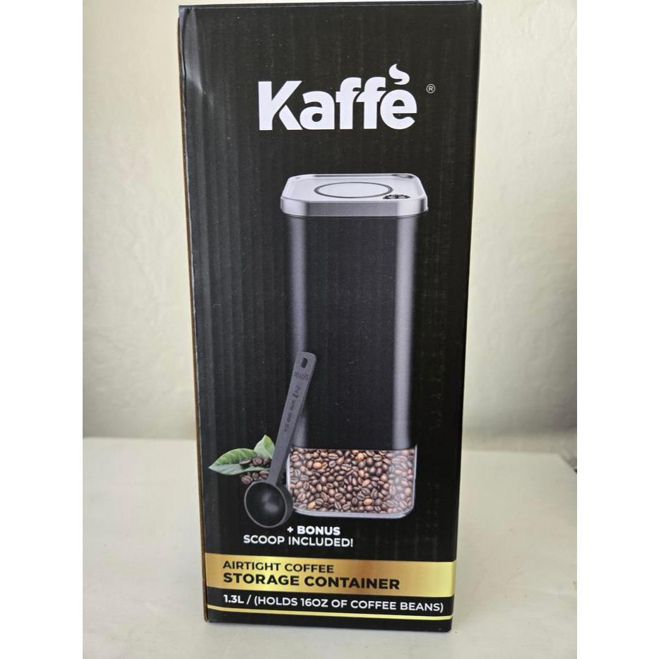 Jual Kaffee Coffee Storage 16 oz Square Glass Container, Multipurpose ...