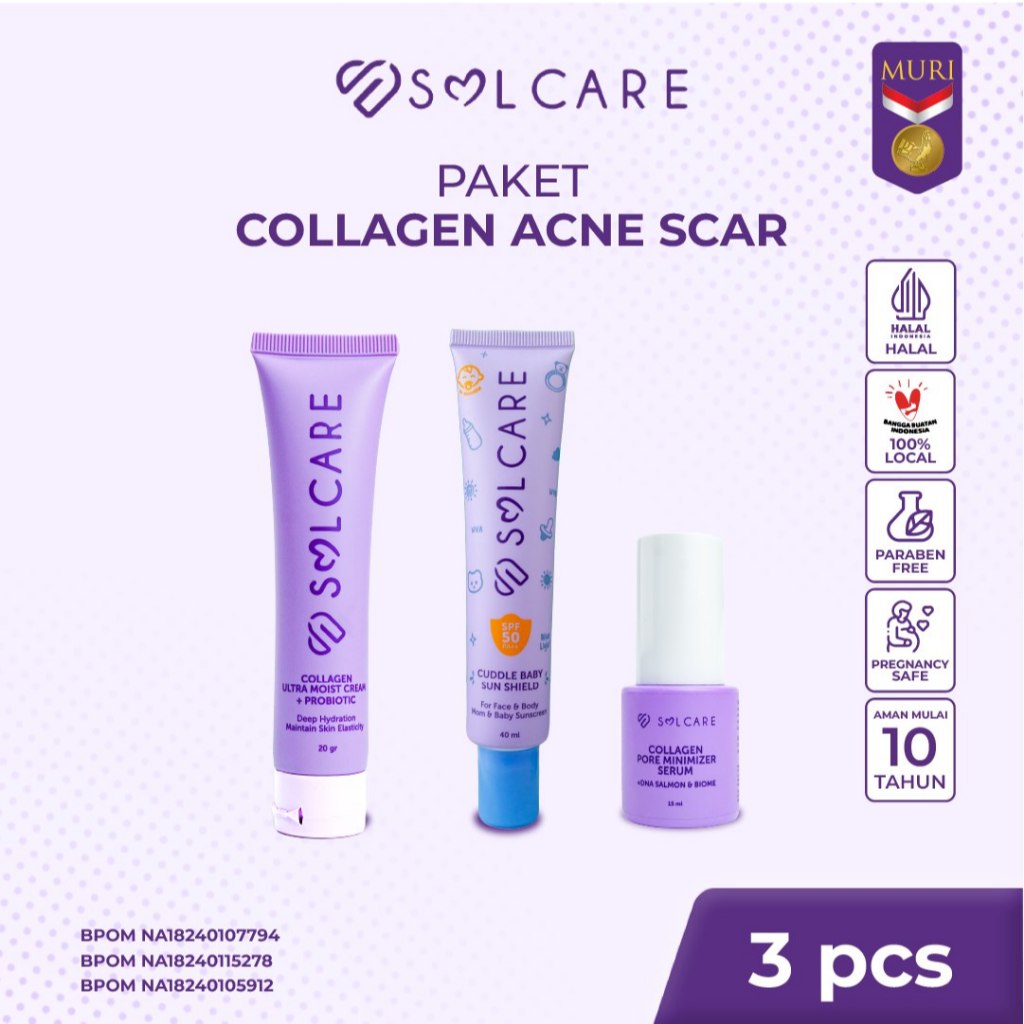 Jual BELI 3 DAPAT 12 Solcare Paket Collagen day & night | Shopee Indonesia