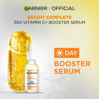 GARNIER Serum Vitamin C Bright Complete Vitamin C 30x Booster Serum Skincare - 15/30/50 ml Cepat Cerahkan Noda Hitam Serum Wajah Serum