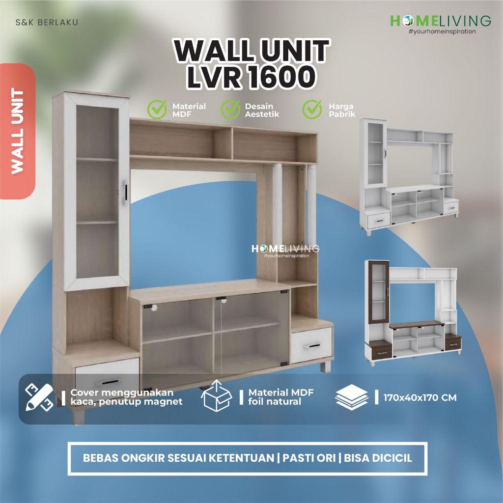 Jual HOMELIVING FURNITURE - BUFFET/RAK TV - BAHAN PARTICEL BOARD TEBAL ...