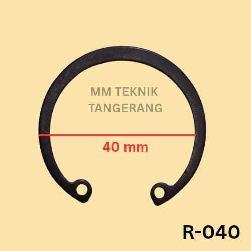 Jual Snapring R40 H40 Snap ring Circlip Internal Retaining Tipe R H 40 ...