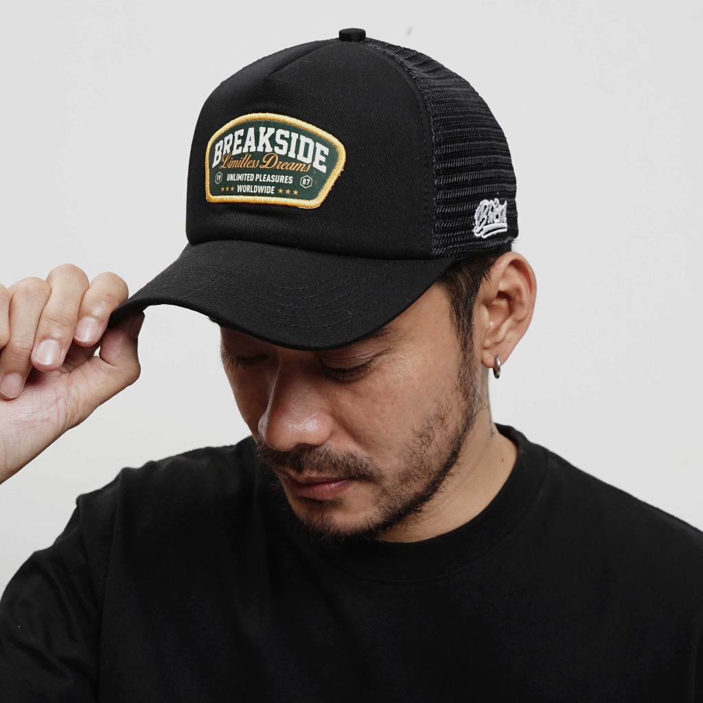 Jual [FREE BOX] Breakside Trucker Cap Loyal - Black Topi Pria | Shopee ...