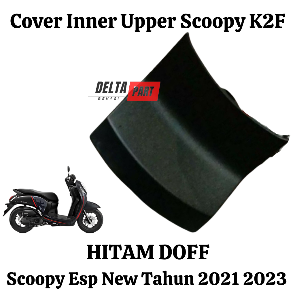 Jual Cover Inner Upper Scoopy New Keyless 2021 K2F Warna Hitam Doff ...