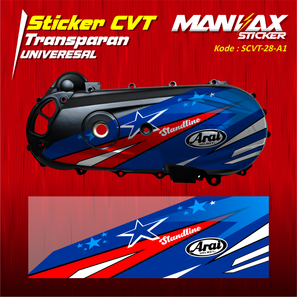 Jual Stiker Blok CVT Variasi Transparan All Type Universal Motif Arai ...