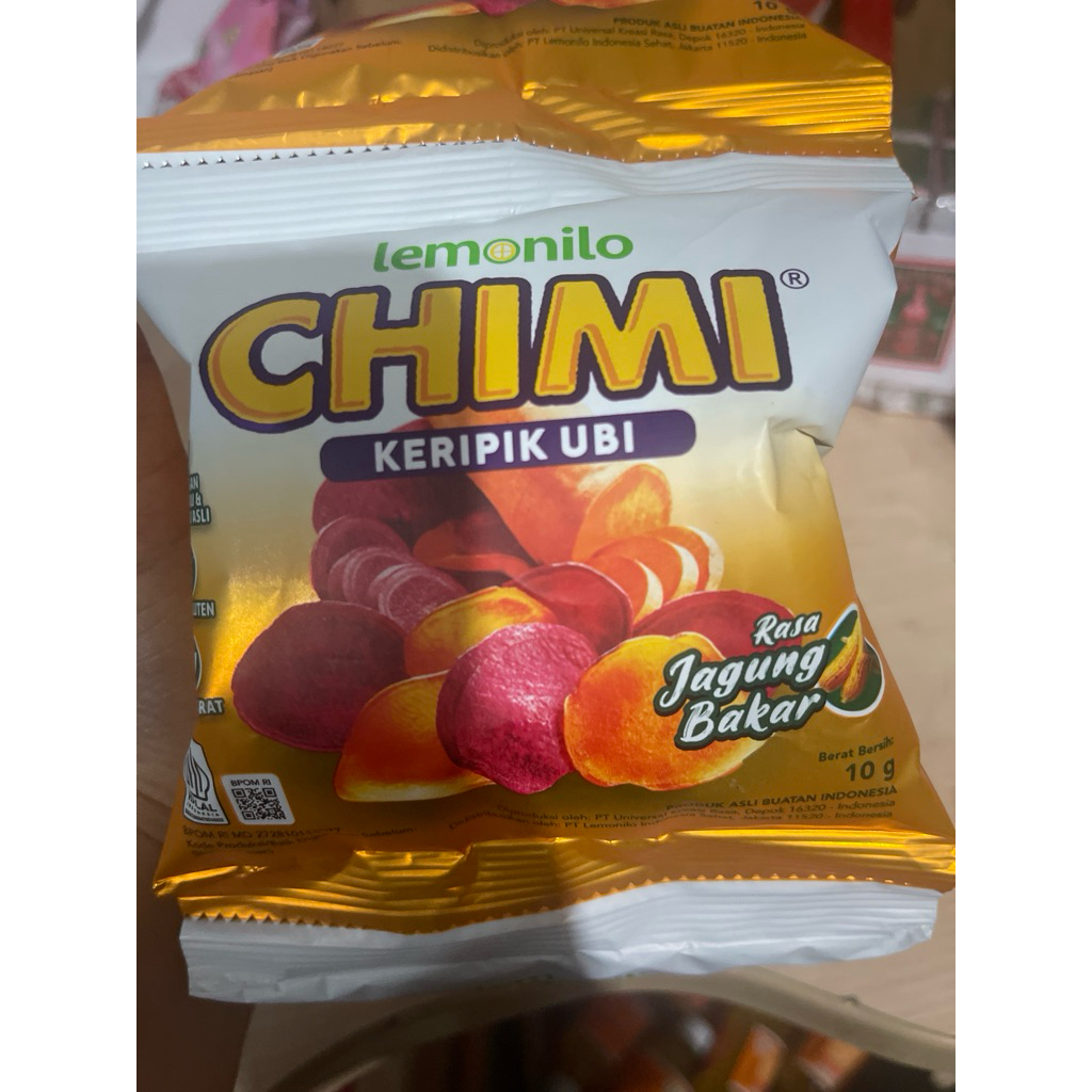 Jual Lemonilo CHIMI Keripik Ubi 10gr – 1 Renceng Isi 10 Pcs | Snack ...