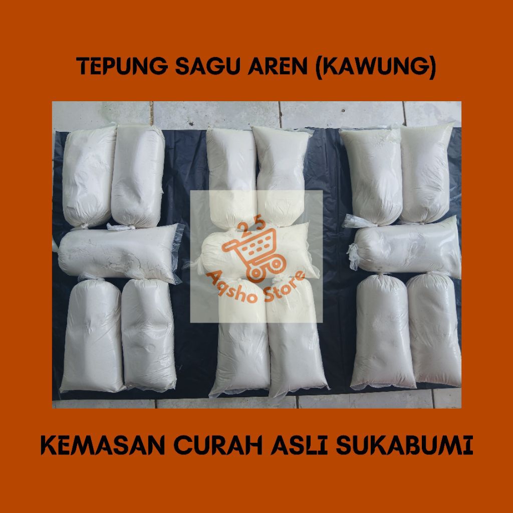 Jual Tepung Sagu Aren Kawung Asli Sukabumi Kemasan Curah 250 gram 500 ...