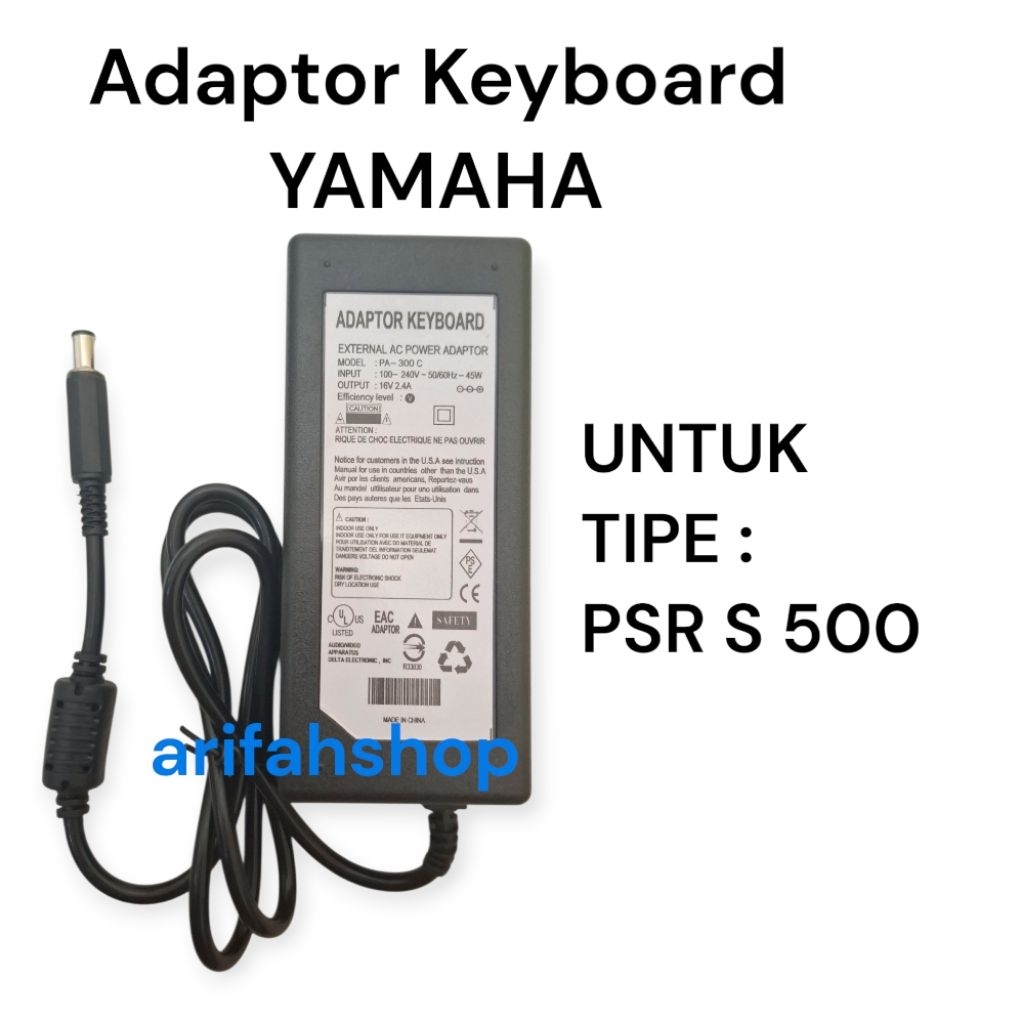 Jual Adaptor Keyboard YAMAHA PSR S 500 Kualitas bagus.. | Shopee Indonesia