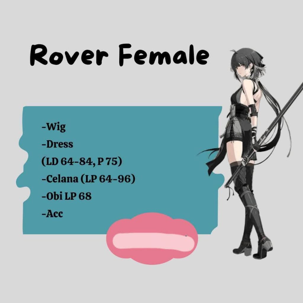 Jual Rover Female MC Wuwa Fullset Costume dan Wig Cosplay | Shopee ...