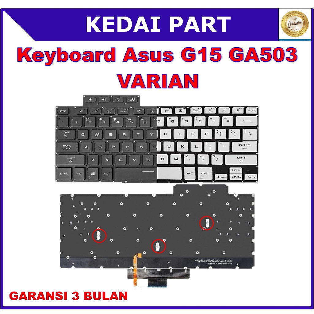 Jual Keyboard Asus ROG Zephyrus G15 GA503 M16 GU603 GU603HM GU603Z ...