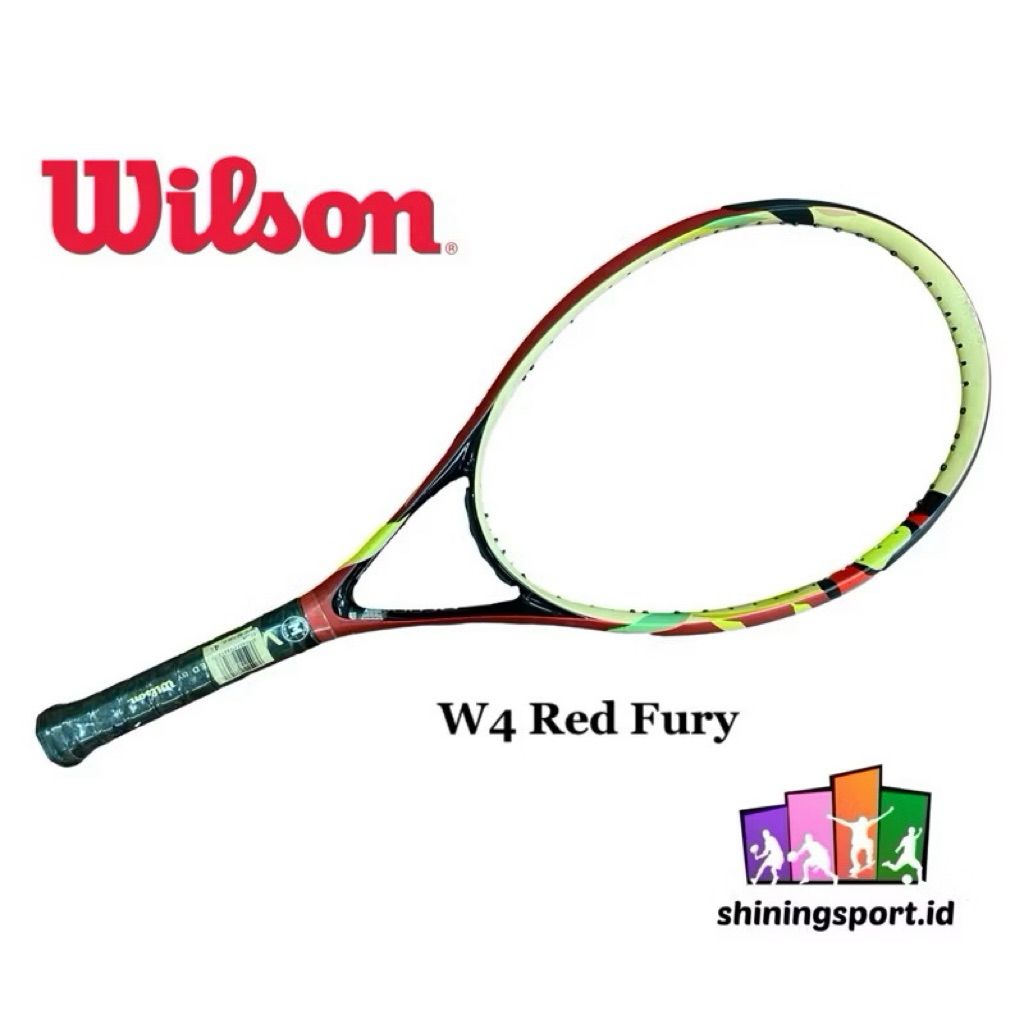 Jual Raket Tennis Wilson W4 Red Fury (+ FREE KAOS KRAH, COVER