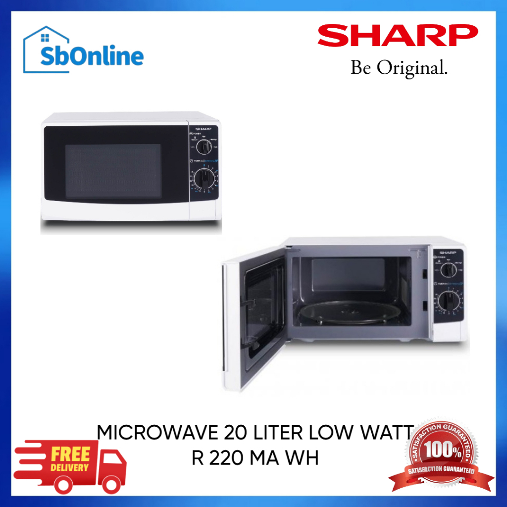 Jual SHARP R220MAWH R 220 MA WH microwave 20 liter low watt | Shopee ...