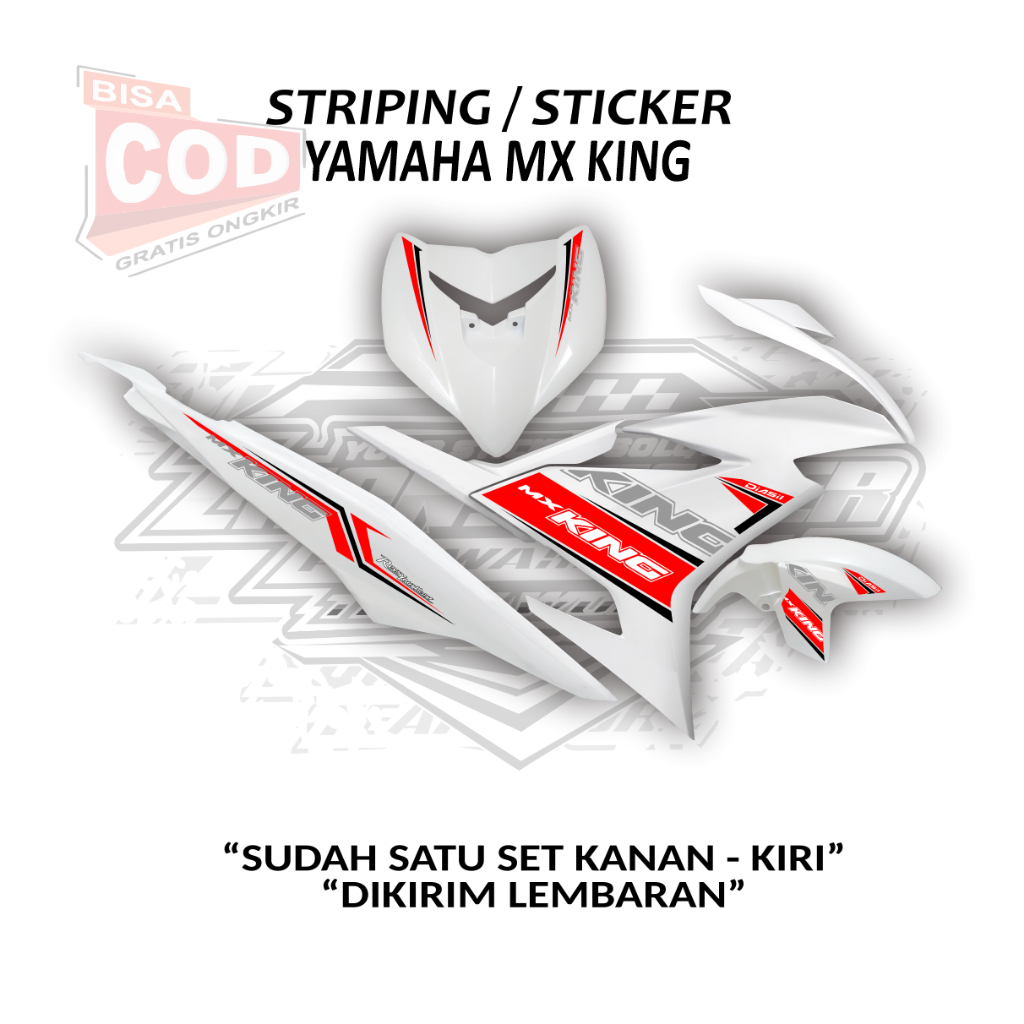 Jual Sticker Striping Vareasi Motor Yamaha Mxking Sticker Striping ...