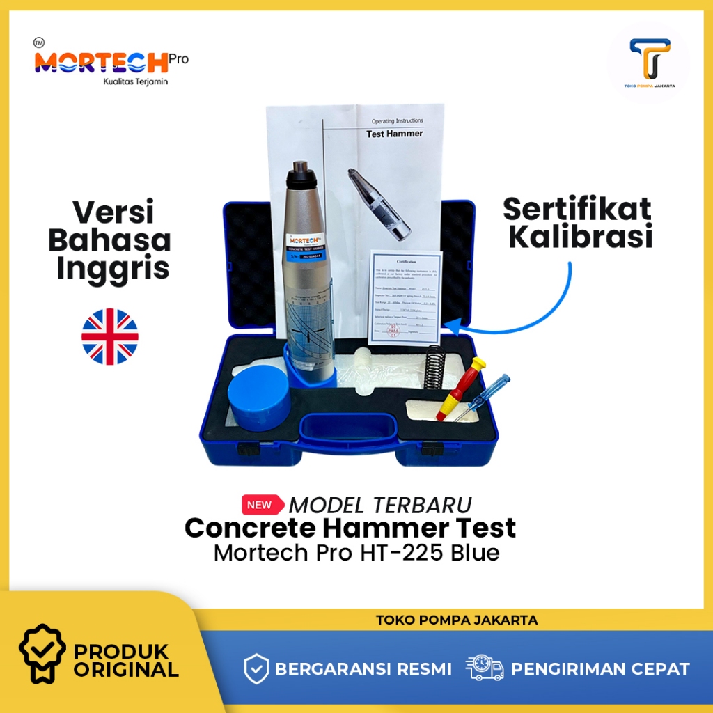 Jual CONCRETE HAMMER TEST (ALAT TES UJI TEKAN BETON) HT 225/ZC3-A ...