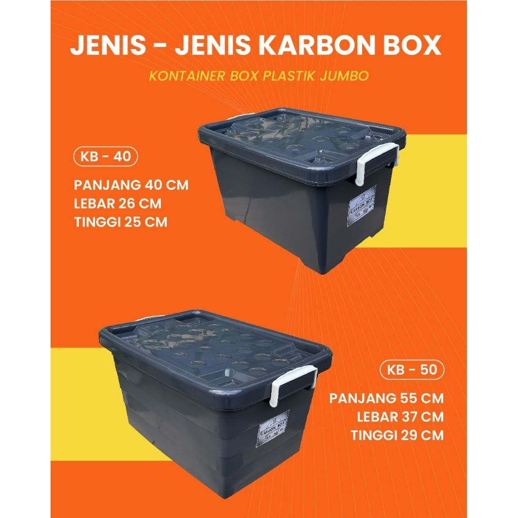 Jual Kontainer Box Plastik Container KARBON Box PUMA AKAKO Hitam Black ...
