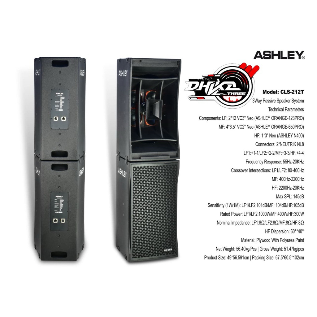 Jual SPEAKER LINE ARRAY ASHLEY CLS 212T 3 WAY / Speaker Line Array ...