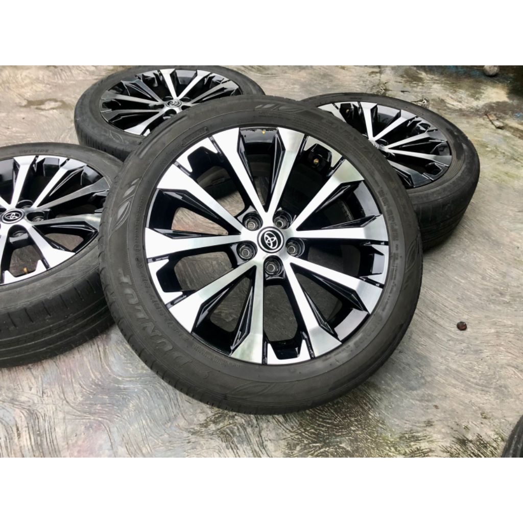 Jual 1set(4pcs) velg new avansa veloz R17 PCD 5/100 kondisi bekas bagus ...