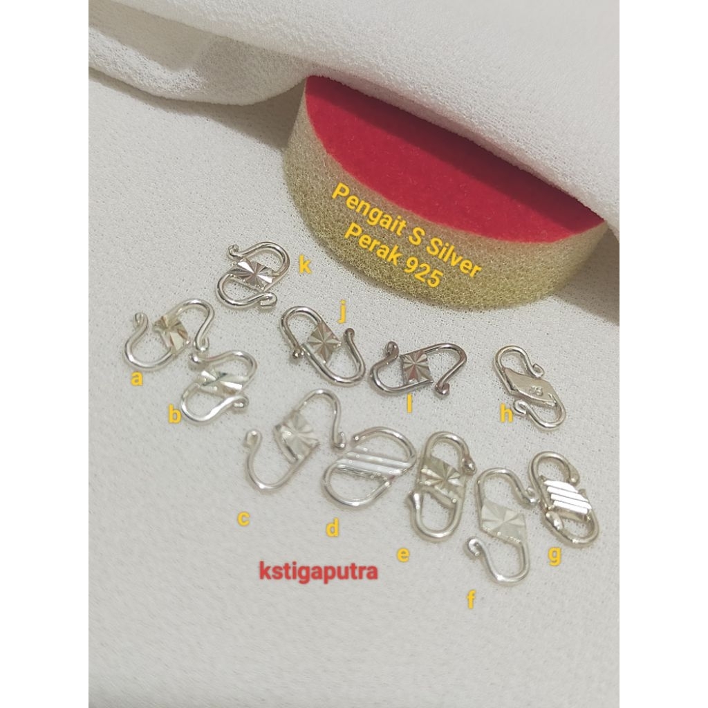 Jual Pengait S Kalung dan Gelang S Perak 925(1pcs) | Shopee Indonesia