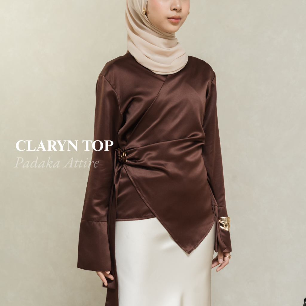 Jual Blouse CLARYN - Padaka Attire - Blouse Top Cotton Silk Kimono ...