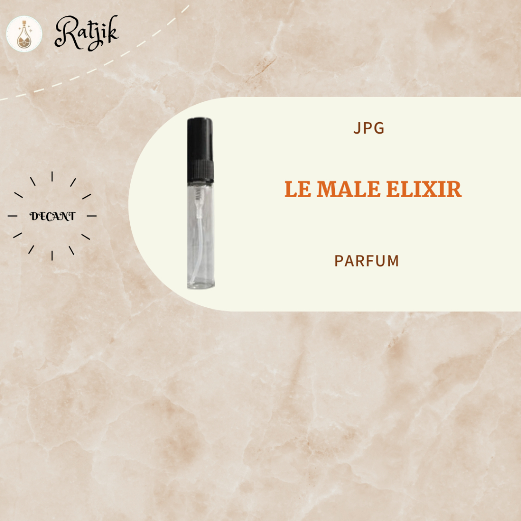 Jual JP LE MALE ELIXIR PARFUM FOR MEN TRY SAMPLE DECANT | Shopee Indonesia