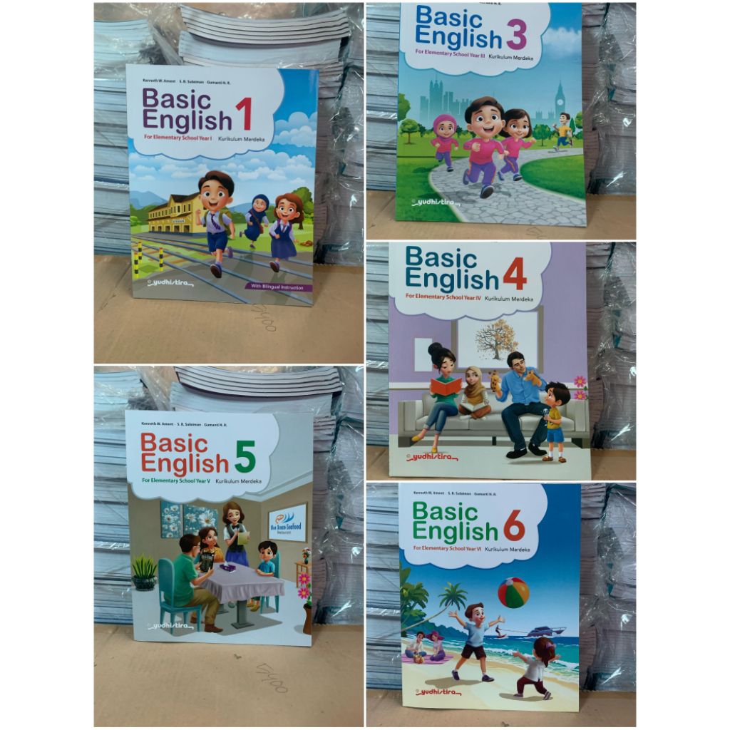 Jual Buku Paket Basic English SD Kelas 1 2 3 4 5 6 Kurikulum Merdeka ...