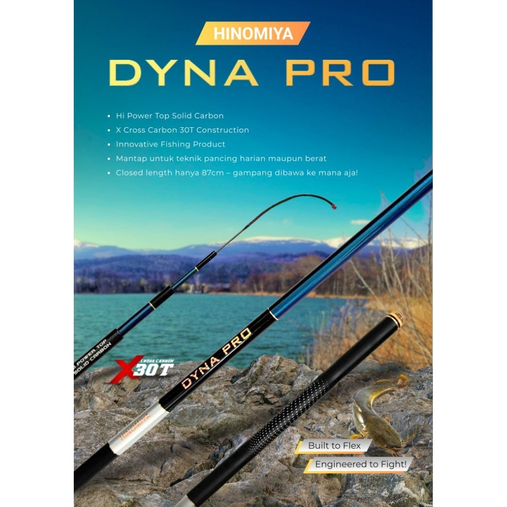 Jual Joran Tegek Hinomiya Dyna Pro galatama lele ringan | Shopee Indonesia