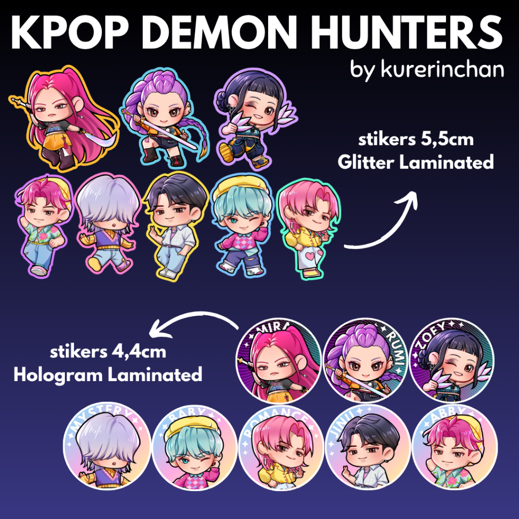 Autocollants Kpop - 110 Pièces - Stickers Vinyle Imperméables - Motifs Rumi, Mira, Zoey, Chats - Pour Ado, Ordinateur, Skate, Valise