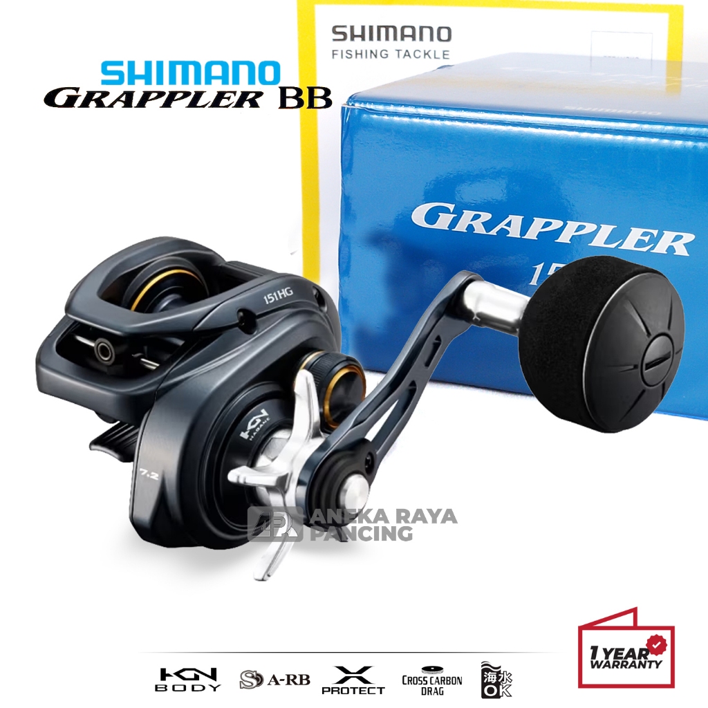 Jual RIL SHIMANO 22 GRAPPLER BB 151HG HANDLE KIRI / Ril Jigging Single ...