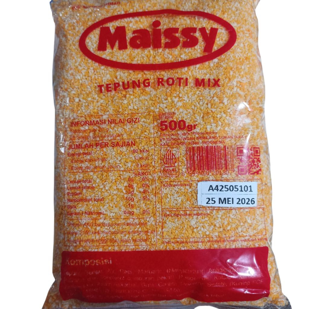Jual Tepung Roti Maissy Tepung Panir Risoles 500gr | Shopee Indonesia