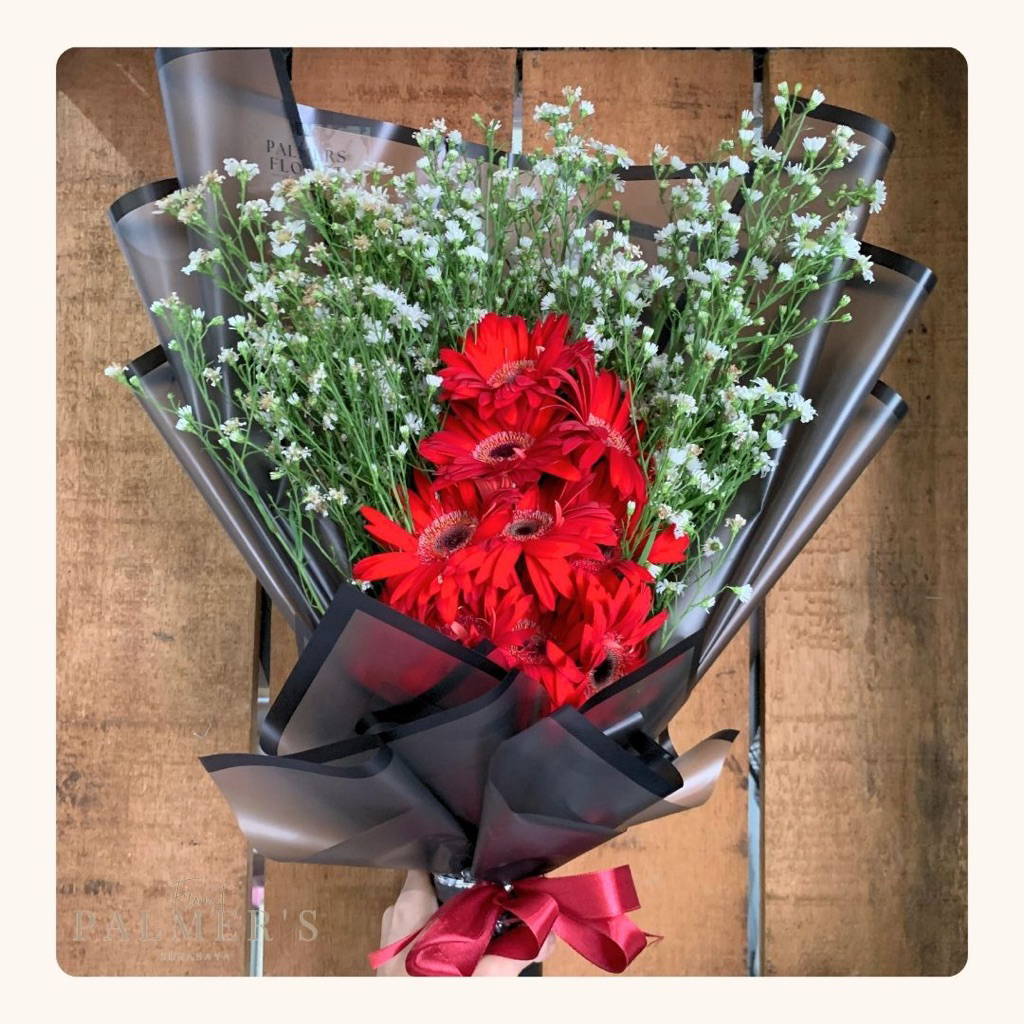 Jual [PALMERS]bucket Gerbera red series | Shopee Indonesia
