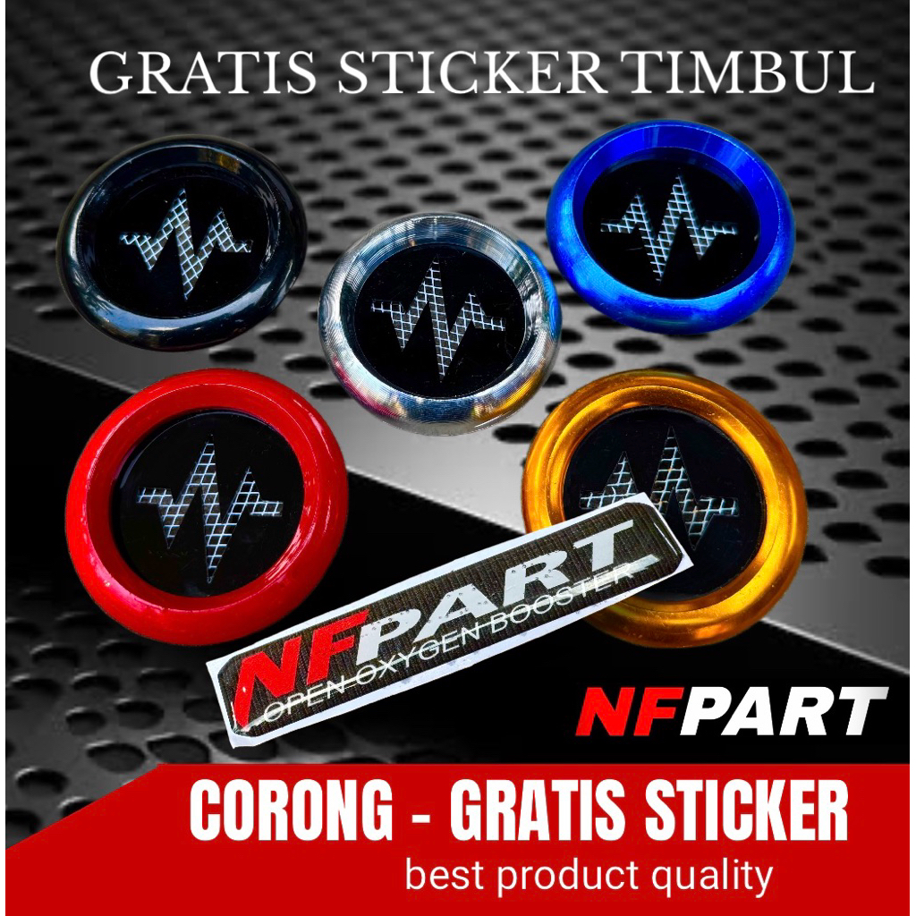 Jual CORONG CUSTOM VELOCITY UNIVERSAL DONAT AKRILIK DETAK + STICKER ...