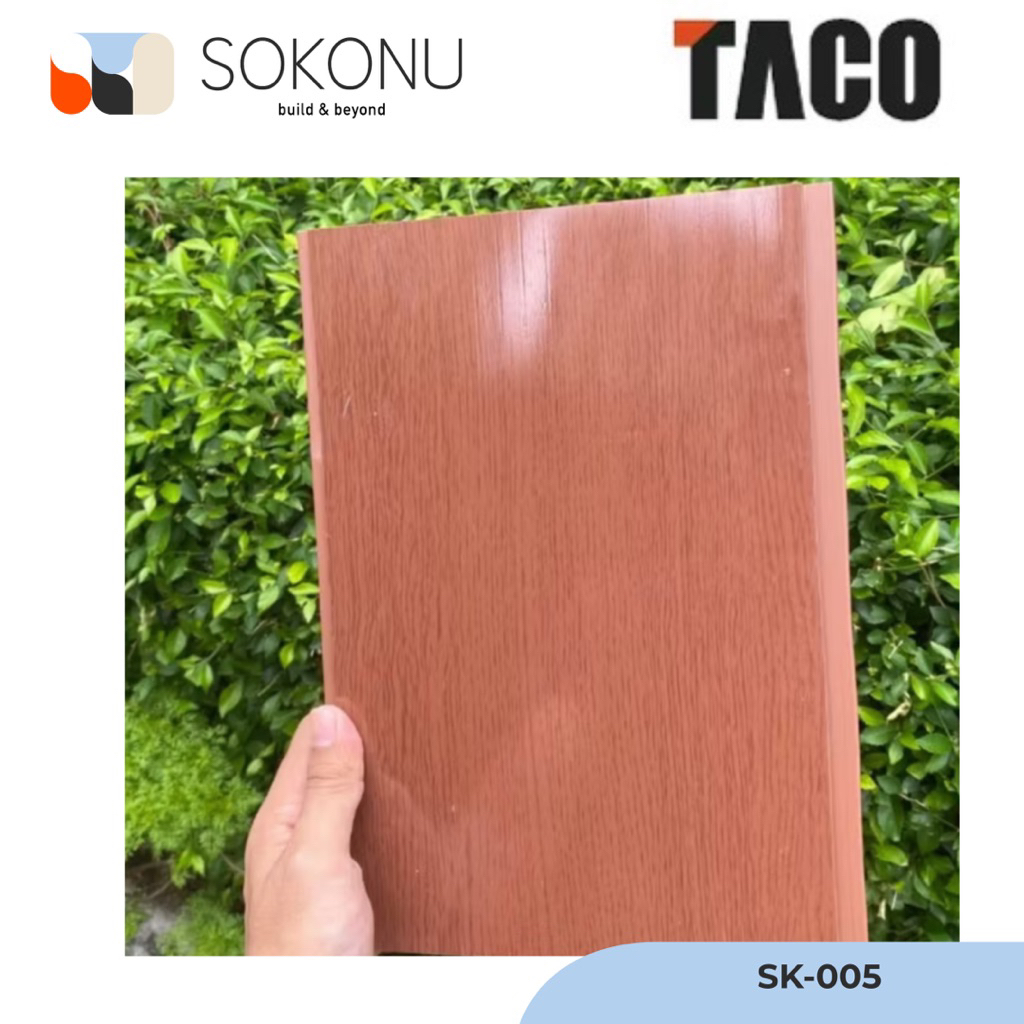 Jual Superfon Plafon PVC TACO Woodgrain (Serat Kayu) Glossy Tebal 8mm ...