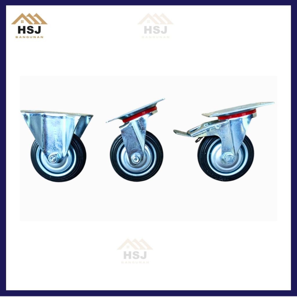 Jual Roda Troli 3 inch Roda Karet Etalase 3 inch Roda Troly | Shopee ...