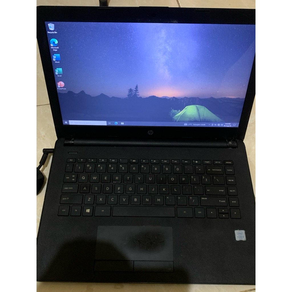 Jual Laptops second HP Model 14-bs089TX Intel Core i3 Gen 6 (Baca ...
