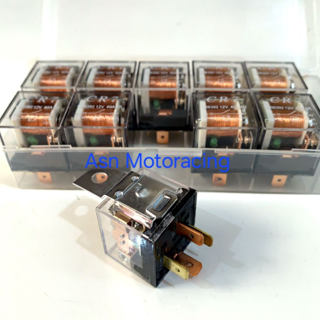 Jual Relay transparan kaki 4 12volt 40 ampere Relay klakson lampu ...