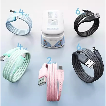 Jual VIVAN VBUS Kabel Data Antikusut Micro USB Type-C Lightning Type C ...