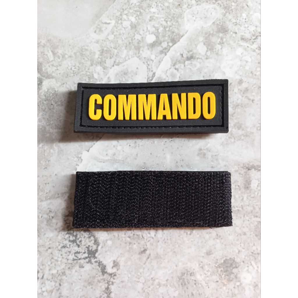 Jual PATCH RUBBER LOGO COMMANDO- TEMPELAN EMBLEM KARET LOGO COMMANDO ...