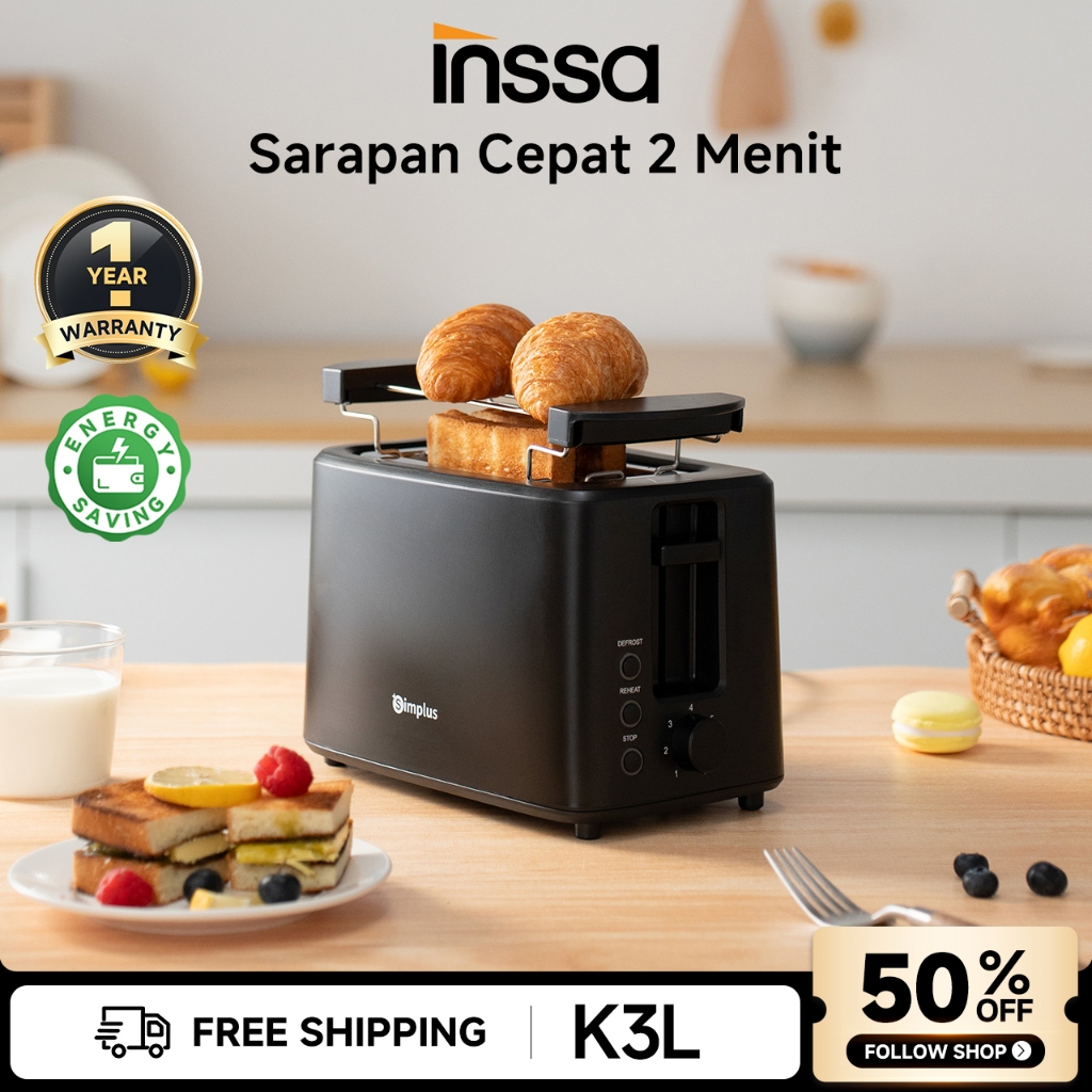 Jual INSSA X Simplus Pemanggang Roti 7 Tingkat Suhu 3 Fungsi Penghangat ...
