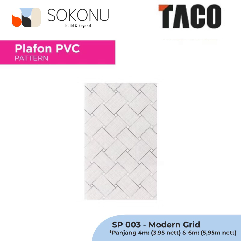 Jual Superfon Plafon PVC pattern Glossy Tebal 8mm Panjang 4 Meter - SP ...