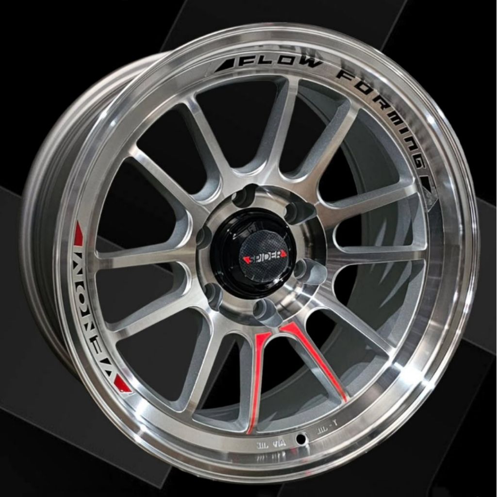 Jual velg racing VENOM SPIDER FLOW FORMING R18 PCD 6X139,7 velg racing ...