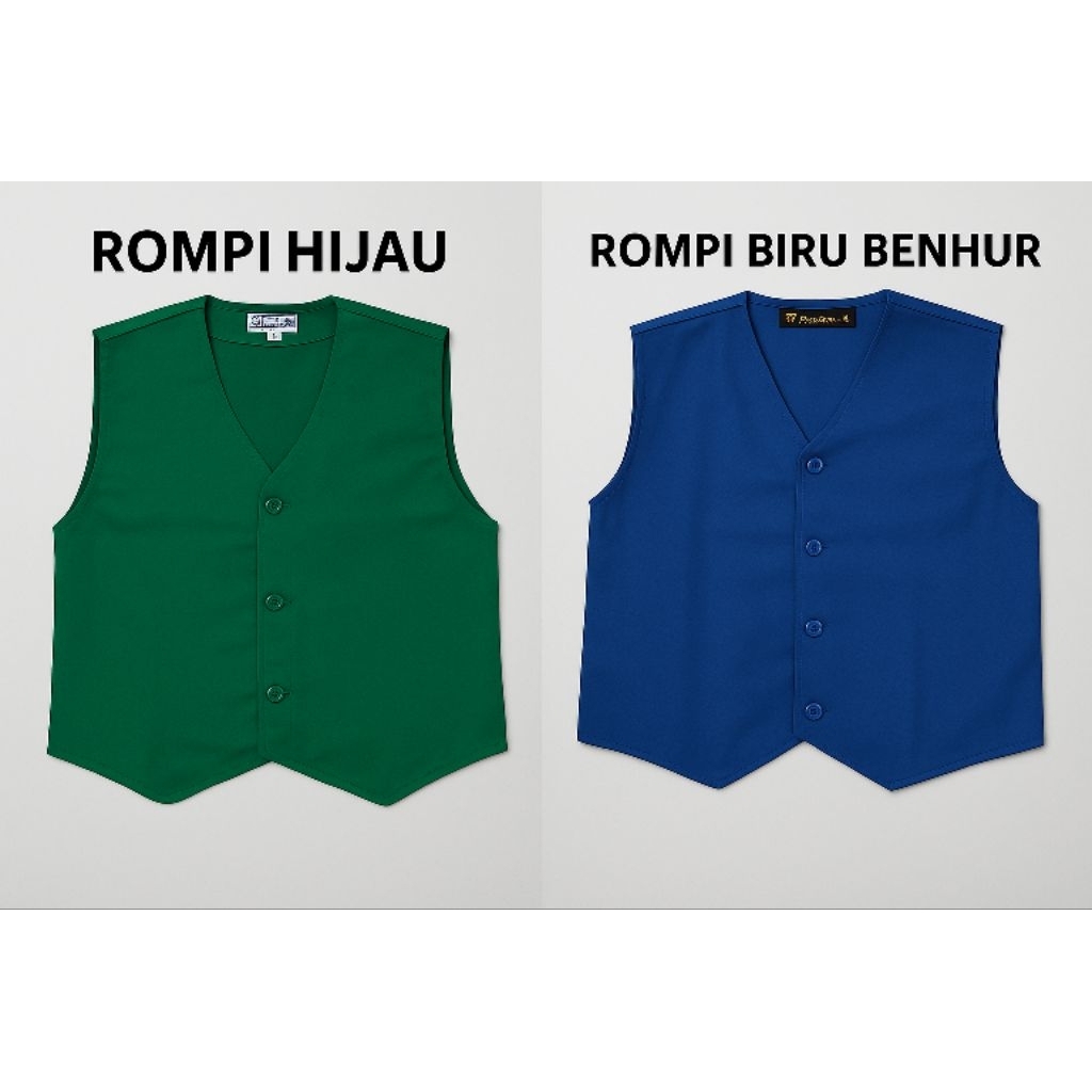 Jual Rompi Hijau, Rompi biru, Rompi benhur, Rompi biru benhur, Rompi ...