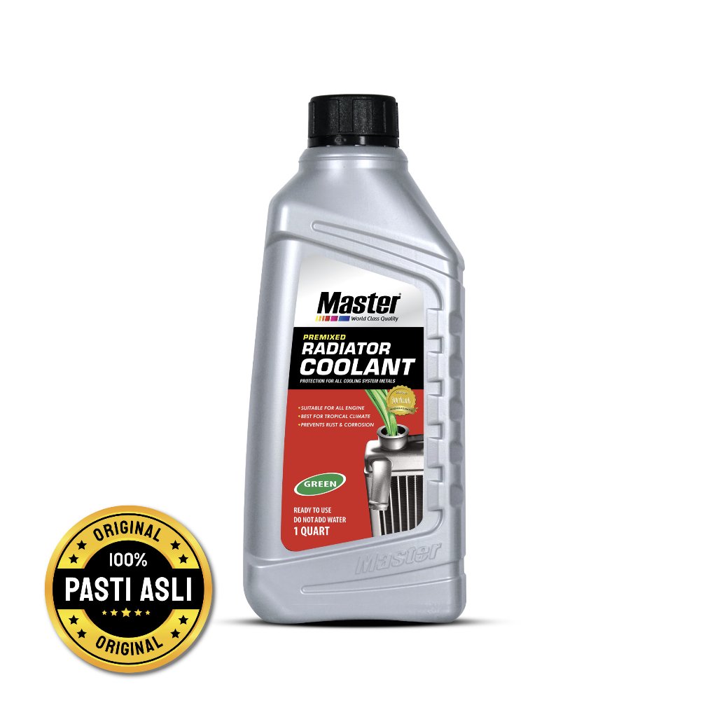 Jual Master Radiator Coolant Premixed Green 1 Quart Air Radiator Motor ...