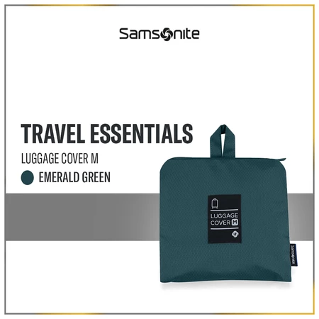 Samsonite Travel Essentials Foldable Luggage Cover M pelindung koper lipat premium