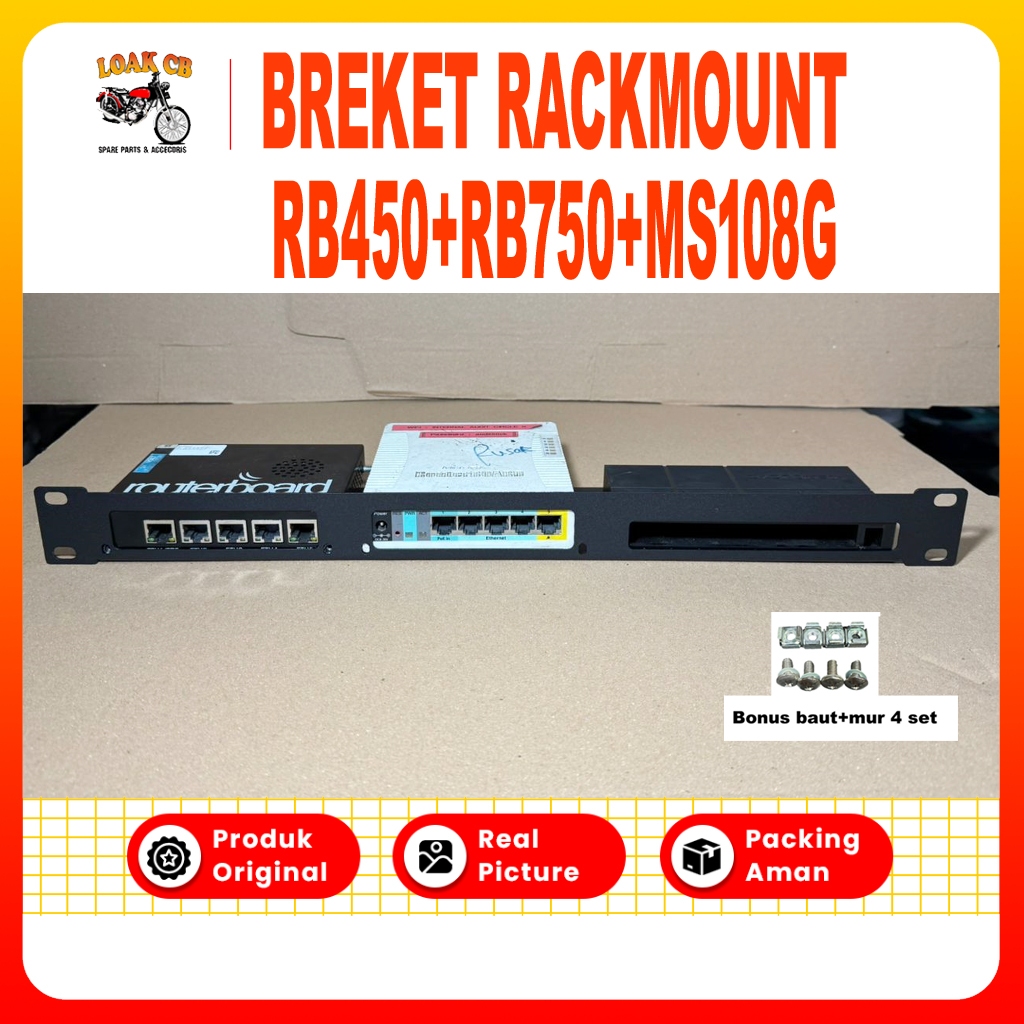 Jual Bracket Rb450gx4 Rb750 Gr3 Mercusys Ms108 Breket Dudukan Pangkon ...